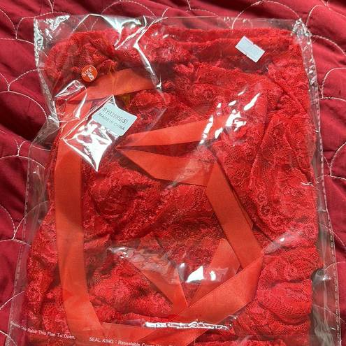 One Piece Red Women's Deep V Lingerie Lace Sleepwear Teddy  Babydoll Bodysuit S