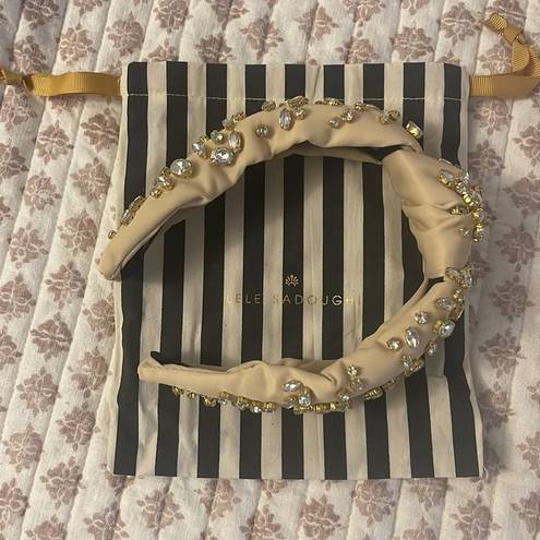 Lele Sadoughi  x Stoney Clover Lane headband in Sand