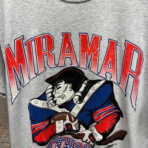 The Vintage Shop New England Patriots Miramar Vintage 1990s Gray Short Sleeve Tee Single Stitch L