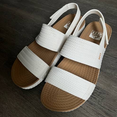 REEF  Water Vista Sandals White and Tan