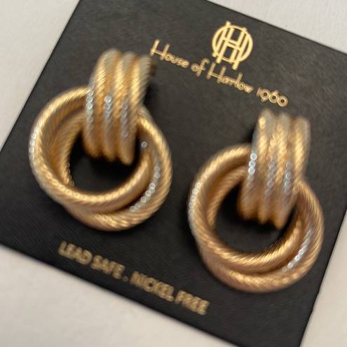 House of Harlow NWT  Knot earrings