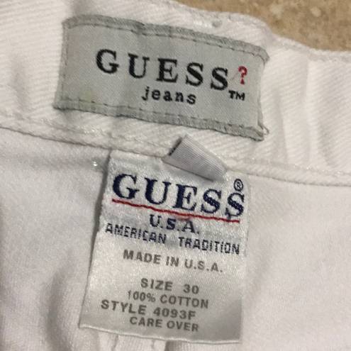 Guess Vintage  Jeans Shorts Size 30 High Rise USA