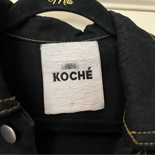 Koch é Black Oversized Denim Jacket