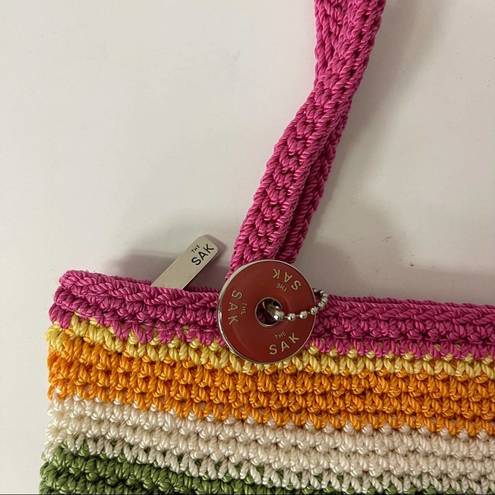 The Sak  Colorful Stripe Crochet Shoulder Bag Purse