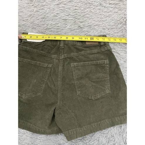 American Eagle  Womens Corduroy Mom Mini Skort Green Boho High Rise NEW 27