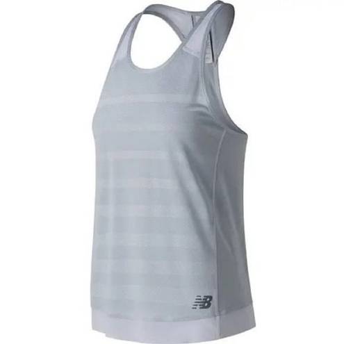 New Balance  Light Blue Athletic Yoga Gym Racerback Mesh Tank Top Medium