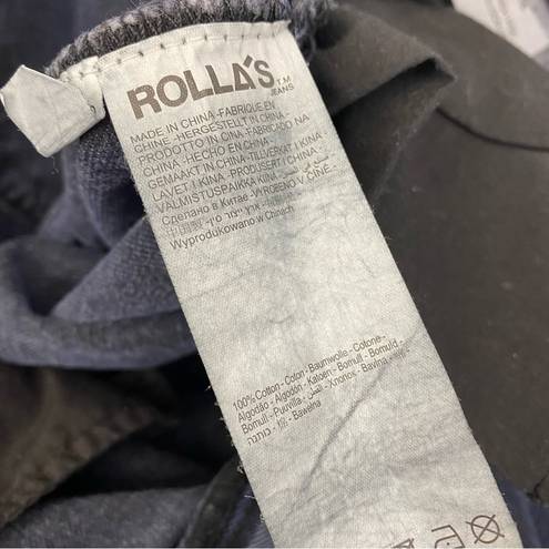 Rolla's Rolla’s Genie Super High Rise 80’s Balloon Leg Jeans: Shadow Black Darkest Blue