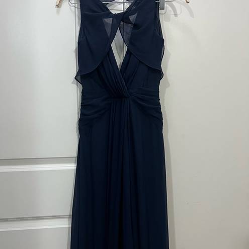 Badgley Mischka  Navy Blue Petunia Gown Size 4 US $795