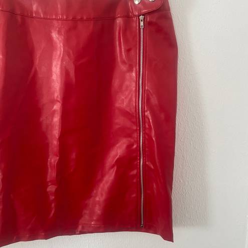 Jamie Nicole Collection 100% Polyurethane Women’s Button and Zip Open Skirt 14