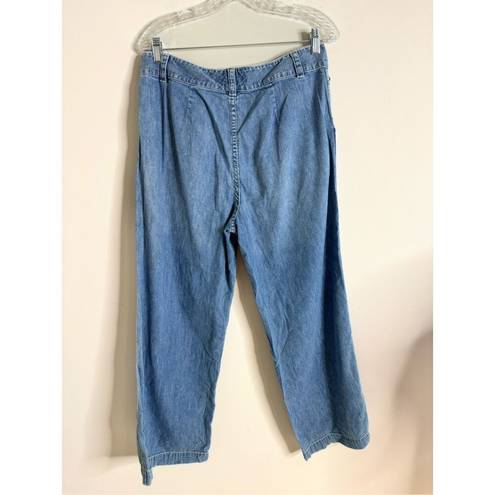 Krass&co Y2K Style Lauren Jeans . Flap Front Pocket Wide Leg Jeans Women's 10