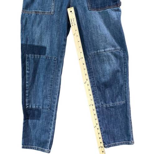 Pilcro  Anthropologie Jeans Womens 27 Blue Patchwork Slim Boyfriend High Rise