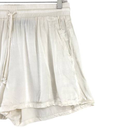 Lounge Blue B Collection Womens Size M  Shorts White Flowy Lightweight