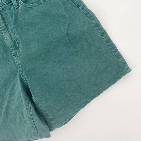 Universal Threads Universal Thread High Rise Vintage Bermuda Jean Shorts Green Teal Size 4/27