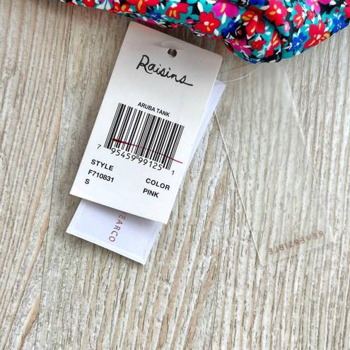 Raisin's New  Aruba Tank Reversible Swim Top | Floral‎ Multi Small