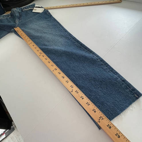 Good American  Good Classic Raw Edge Ankle Jeans NEW Blue Women's Size 2 / 26