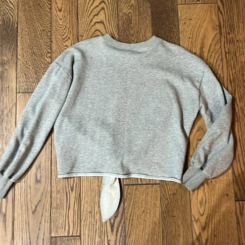 Cinq à Sept  Parker Knotted Tie Pullover Crop Cropped Sweatshirt B18