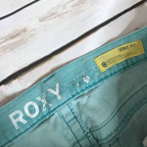 Roxy 💛 Gold Coast Skinny Straight Leg Aqua denim 11