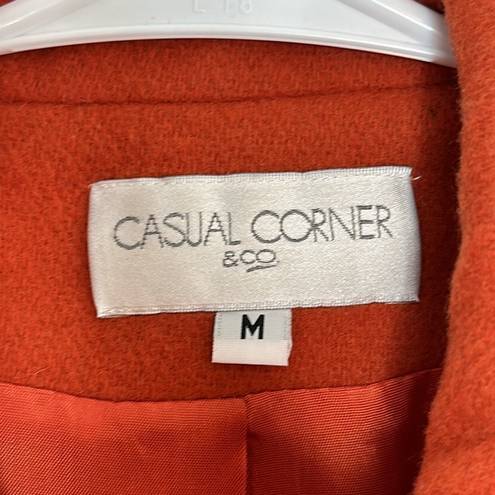 Krass&co CASUAL CORNER &  Orange Wool Blend Zippered Jacket