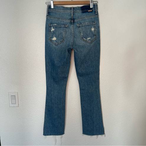 Mother The Insider Crop Step Fray jeans Holy Melancholy 25