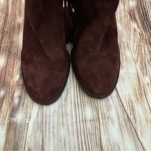 Joie Dark Brown Chap Tassel Boots Size 38.5