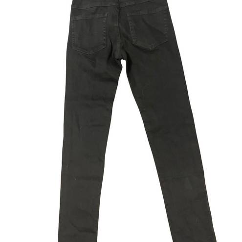 Oak + Fort  Black High Rise Skinny Jeans