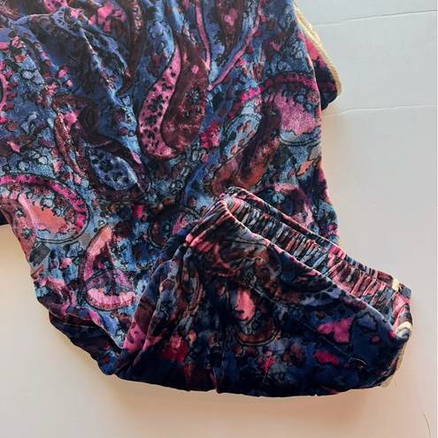 Rebecca Taylor  • Pink Navy Paisley Loose Pants