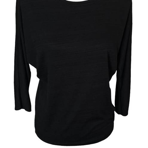 Rachel Zoe  NWT Crew Neck Dolman Sleeves T-shirt Black Size Medium