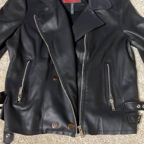 Fitted leather jacket Size L