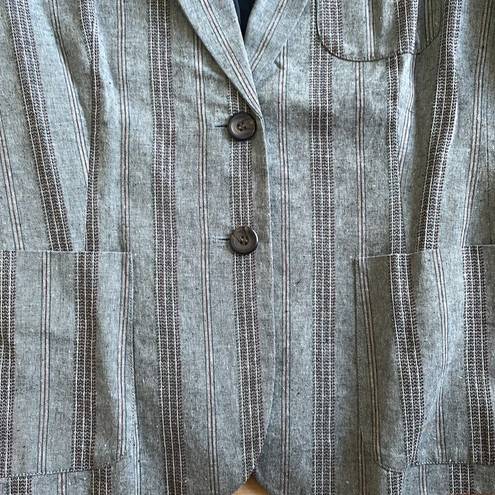 Fossil Vintage  Blazer Striped Sz 10