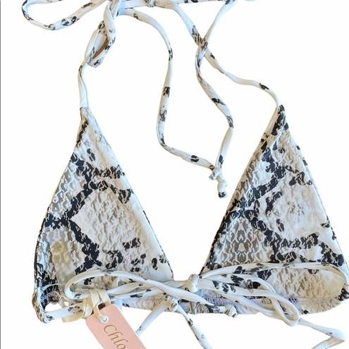 Chloe Rose  bikini top snake print size small