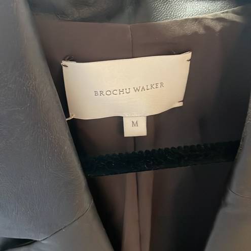 Brochu Walker NEW  The Farley Vegan Leather Blazer in color Timber