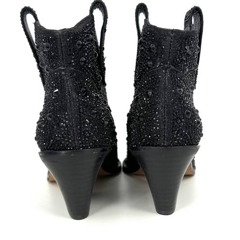 Jessica Simpson  Women's Zadie Pull-On Western Booties in Black Size 5 MSRP $129