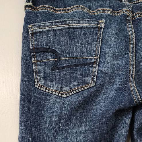 American Eagle Womens  Skinny Jeans Super Stretch Denim Size 4 Long.