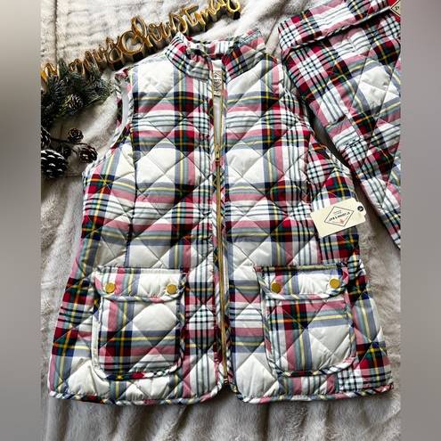 St. John’s Bay  Quilted Plaid Vest // NWT