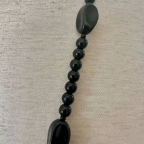 Onyx Long black  necklace