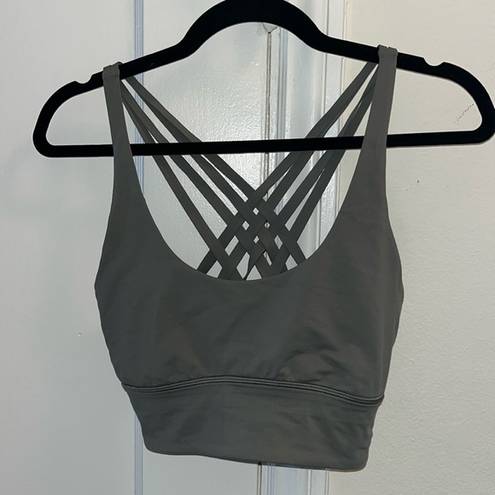 Lululemon Strappy Sports Bra Green Size 10 (M) Band Size 34-36