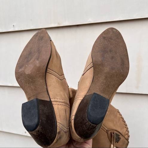 Laredo Vintage  tan suede leather cowgirl western boots