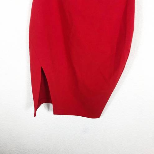 Likely NWT  Packard Dress Size 0 Red One Shoulder Knee Length Cocktail