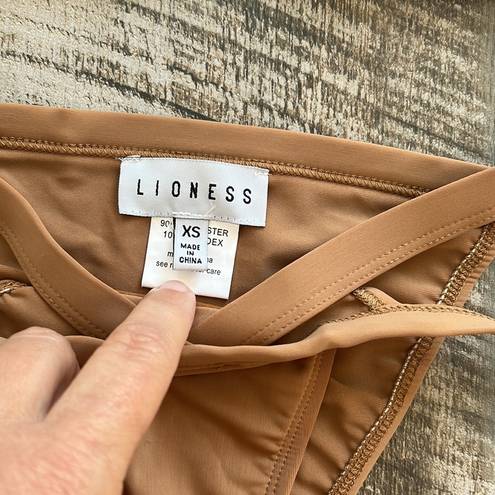 LIONESS Cocoa color bikini bottoms