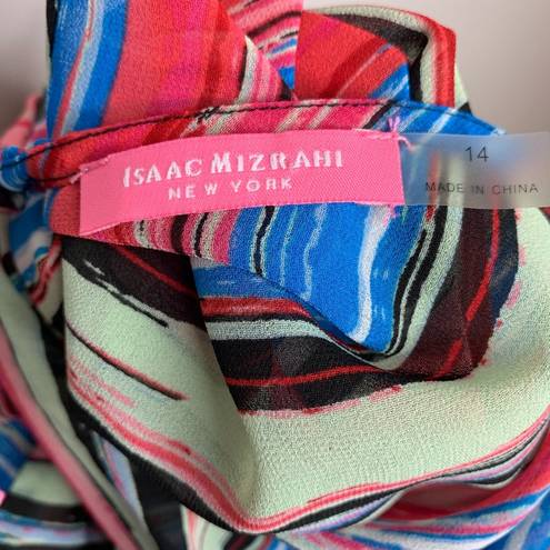 Isaac Mizrahi  Striped Multicolor Sheer Top