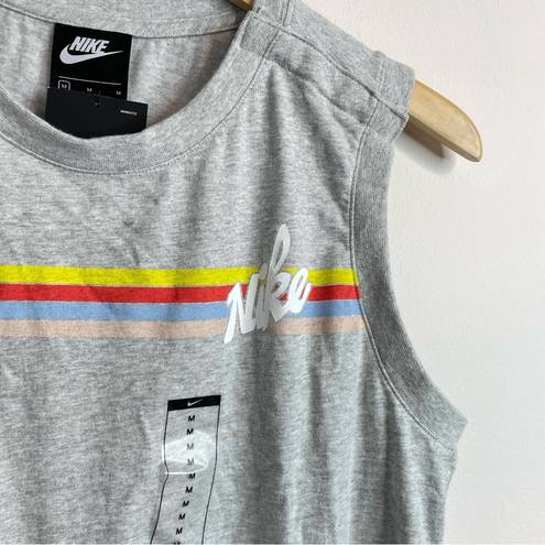 Nike  Cotton Knit Sleeveless Shorts Romper Logo Rainbow spring summer M new nwt