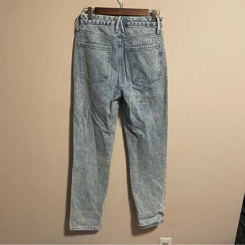 Good American  Good Boy Super High Rise Straight Fit Jeans Blue643- Size 2 (26)