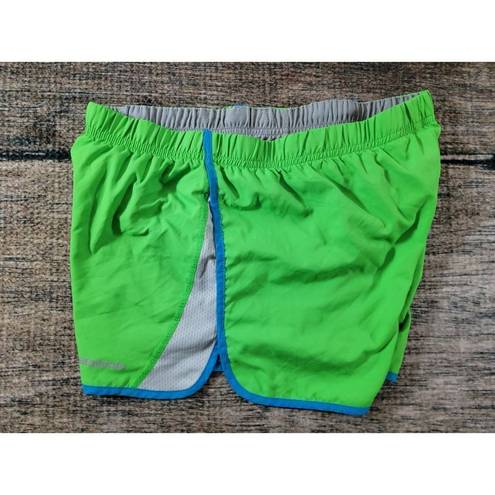 Patagonia  Womens Polyester Green Blue Shorts Running Jogging