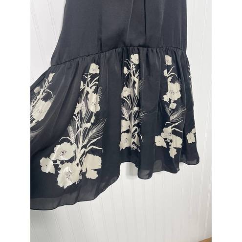 Juicy Couture Bird
by  Hazel T-Back Dress Floral Printed Sleeveless Black Bone XS