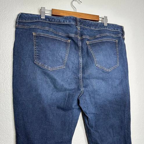 Torrid  Women's Mid Rise Skinny Vintage Stretch Blue Denim Jeans size 22R