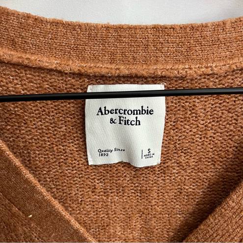 Abercrombie & Fitch  Brown Puff Sleeve Cardigan