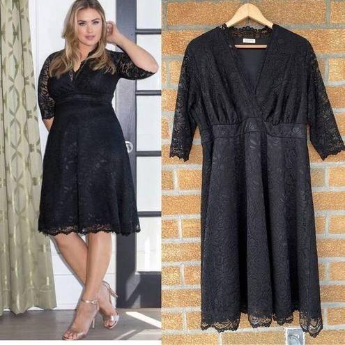 Onyx Kiyonna Mademoiselle Lace Dress -  2 X