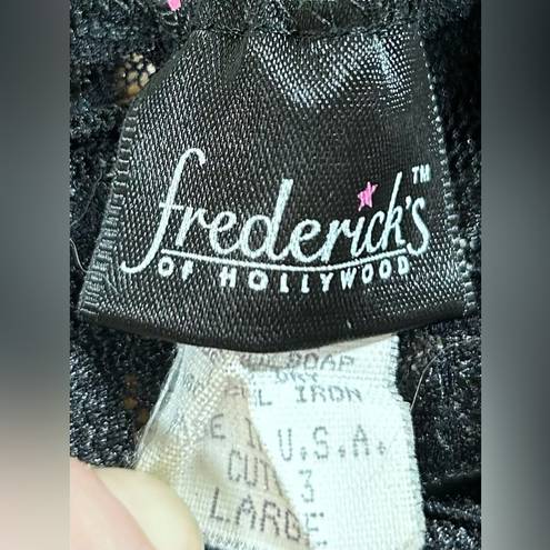 Frederick's of Hollywood  90’s Black Lace Slip Size L