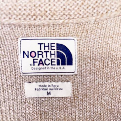 The North Face  Tan Wool Blend Sweater Dress Knit Long Sleeve Womens Size Medium