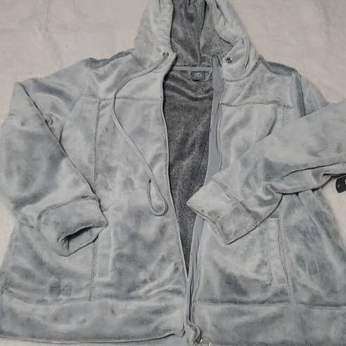 Daisy Fuentes  soft gray zip front jacket NWT 3X